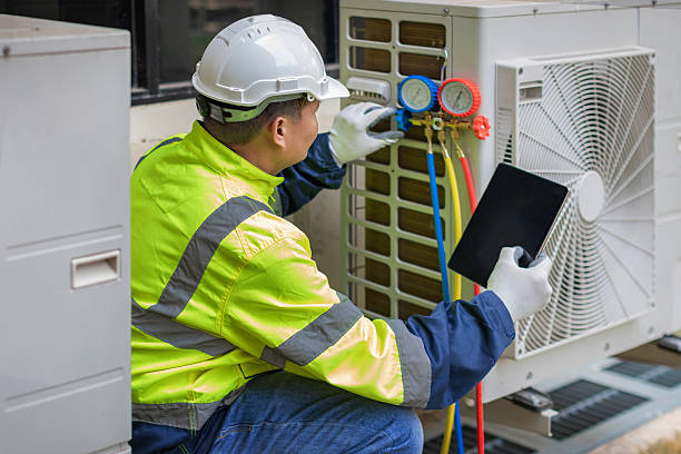 Professional Heat Pump Repair technician working in Rockaway, NJ